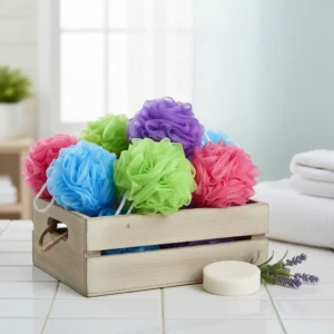 Esponja baño pompom
