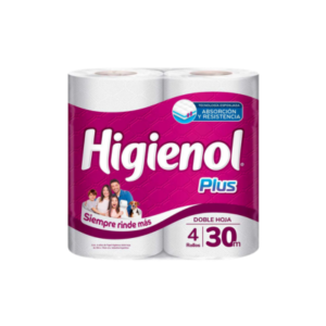 Papel higiénico Higienol Plus doble hoja
